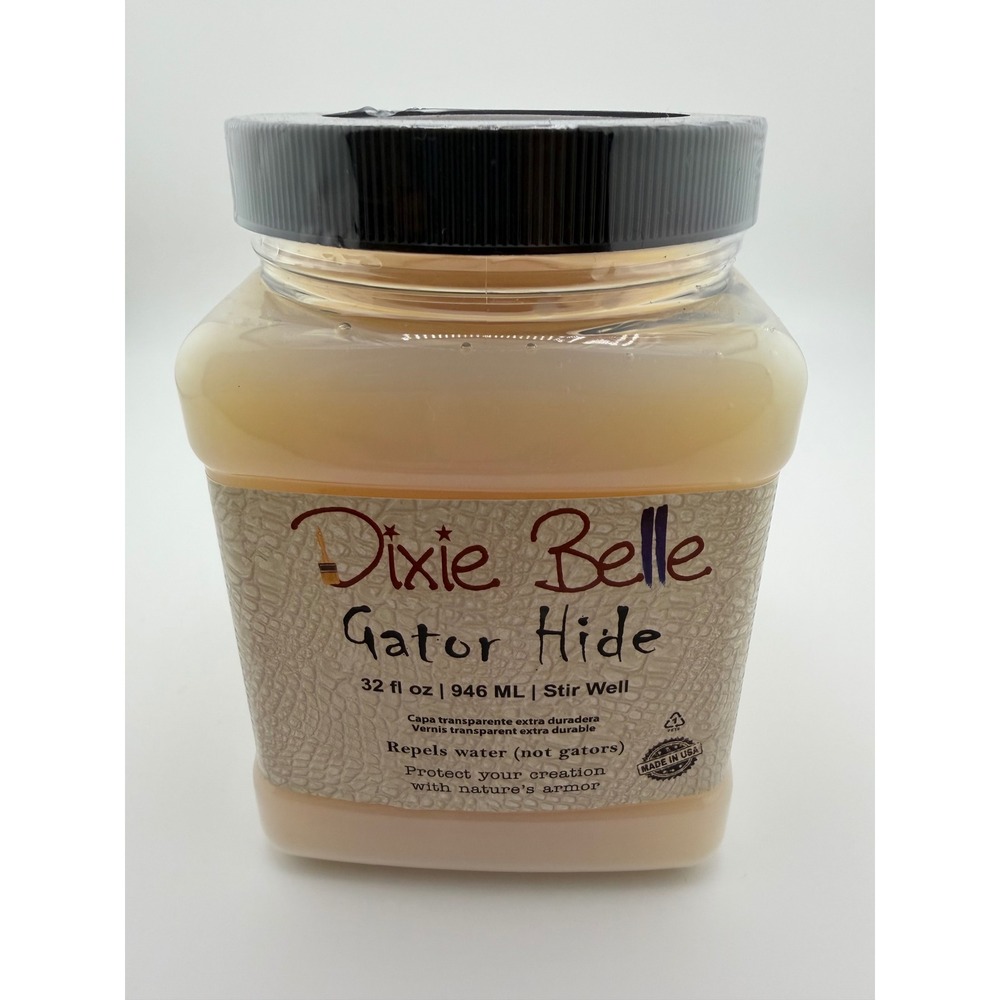 Dixie Belle Gator Hide Water Repellent Topcoat Sealer 32 oz Clear Matte Finish